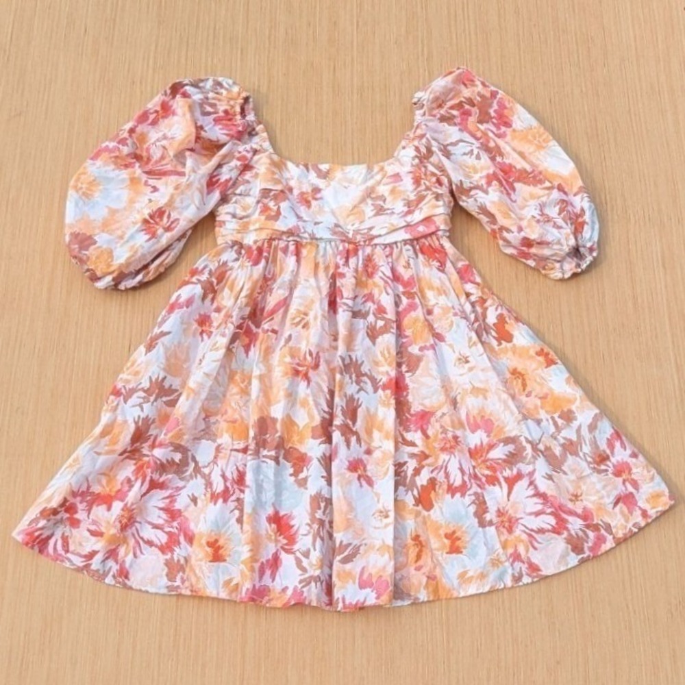 Abercrombie & Fitch Floral Spring‎ Wedding Guest Babydoll Mini Dress Medium
